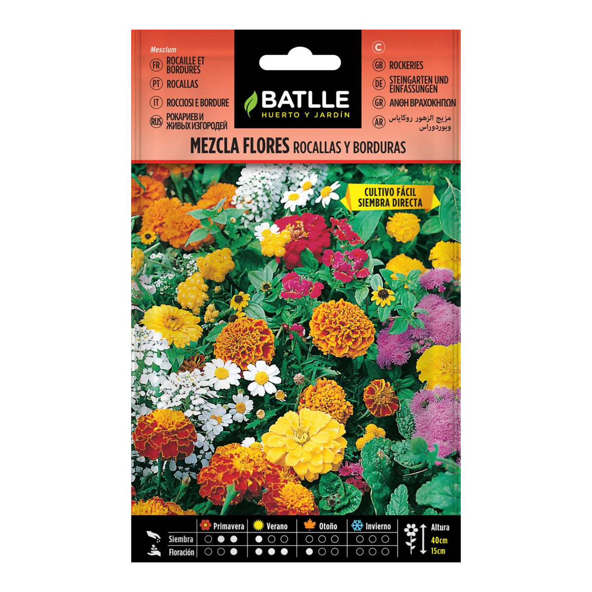 Semillas de Mezcla de Flores Rocallas y borduras