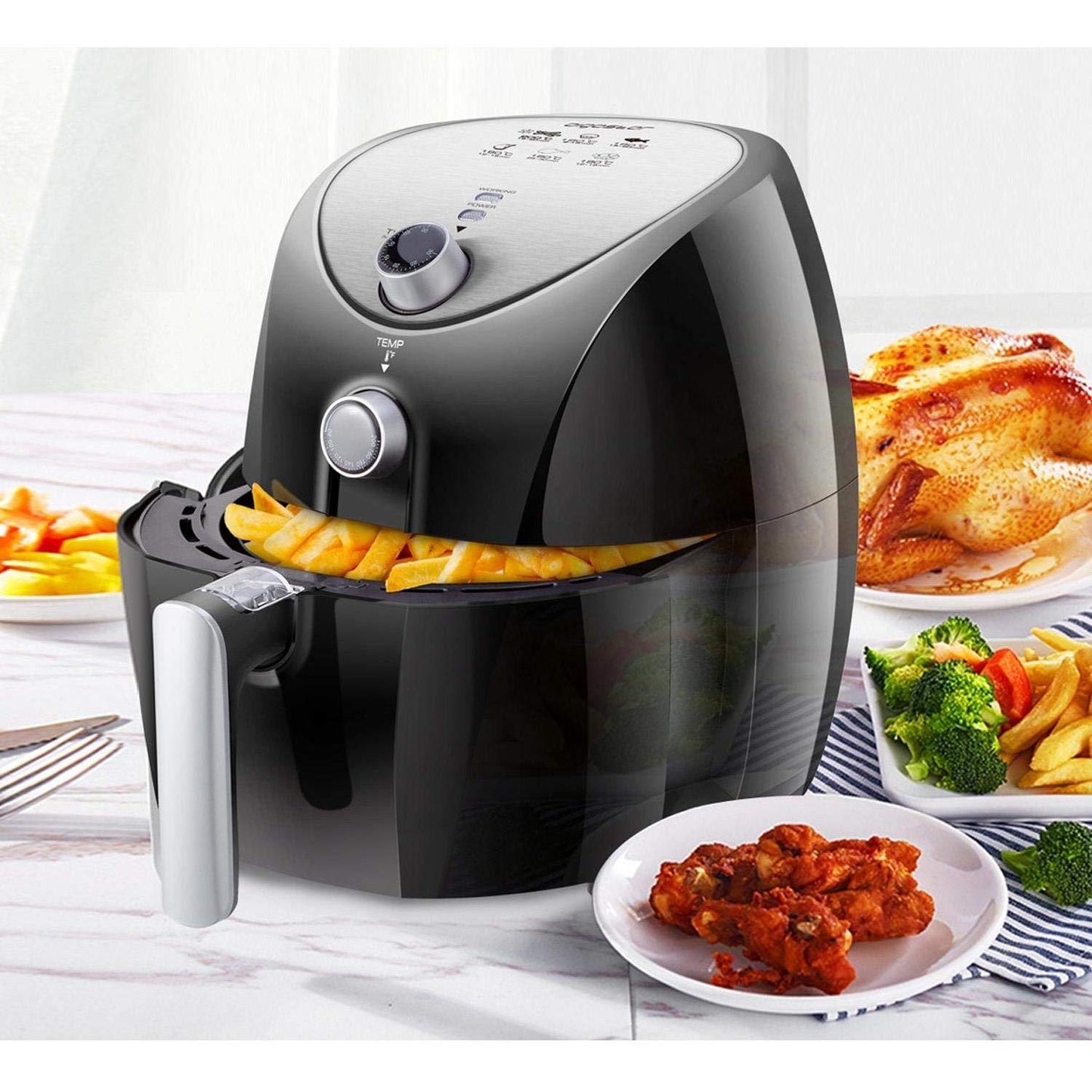 Freidora de aire sin aceite 3,2 L 1400W Libre de BPA