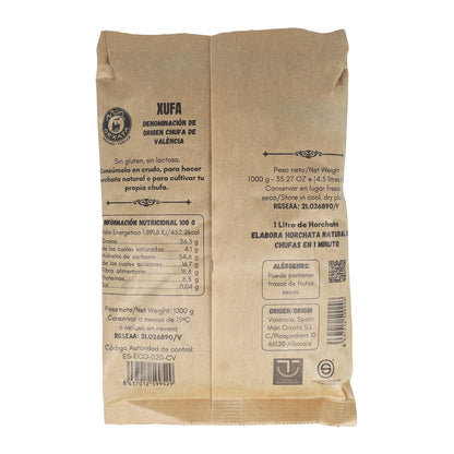 Chufa seca BIO de Valencia D.O. en atmósfera protectora 1 Kg