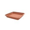 Plato maceta cuadrado terra color terracota 29 x 29 x 5