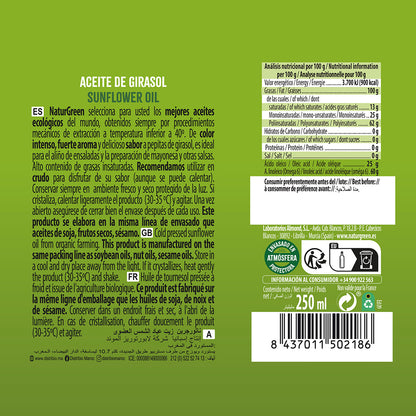Aceite de Girasol Bio NaturGreen