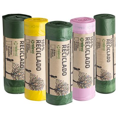 Bolsas basura perfumadas 30 litros 100% recicladas Relevo 15 Uds