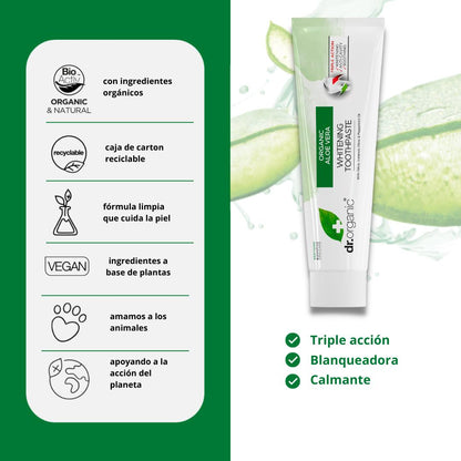 Pasta de dientes Aloe Vera Dr. Organic 100 ml