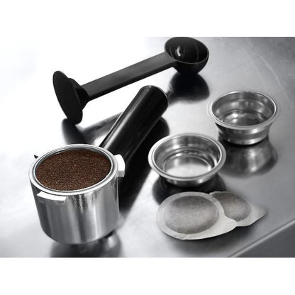 Delonghi Dedica Maestro Cafetera manual Espresso y Capuccino EC685.M metal