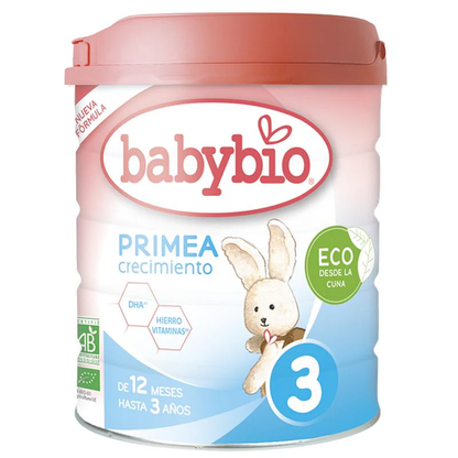 Pack 2x Leche Primea 3 (12 meses a 3 años) Ecológica, 800 g Babybio