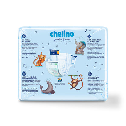 Pack 6x Pañal T6 Junior (17-28Kg) 27 uds, Chelino