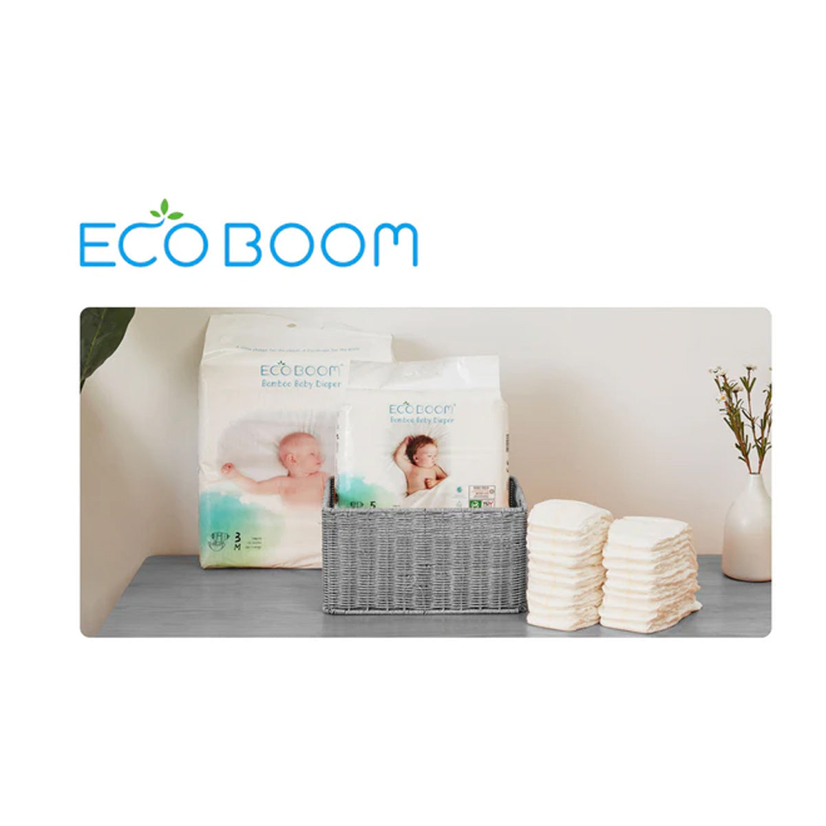 Pañal de Bambú Pure Premium ECO BOOM T4/L (9 a 14 Kg) 30 uds