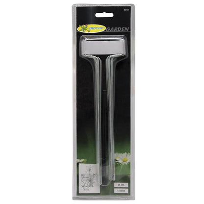 Etiquetas zinc 25 cm, 10 unidades