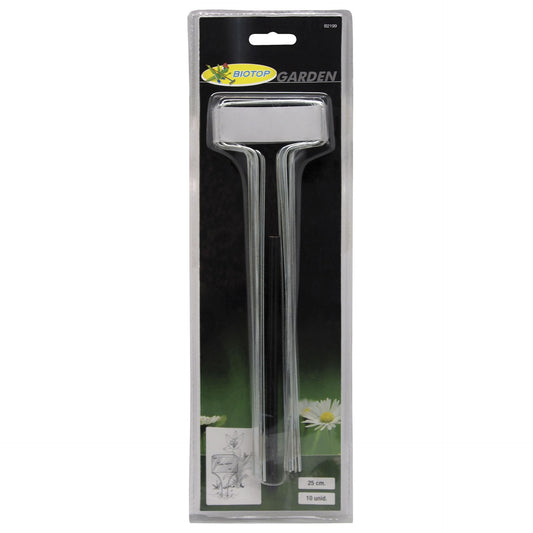 Etiquetas zinc 25 cm, 10 unidades