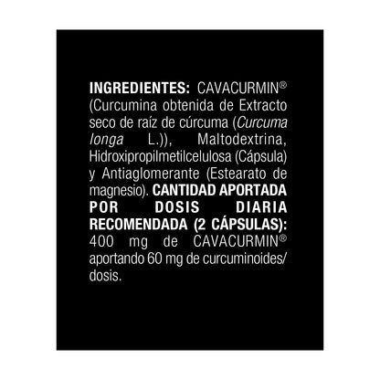 Cúrcuma Powergym 60 cápulas