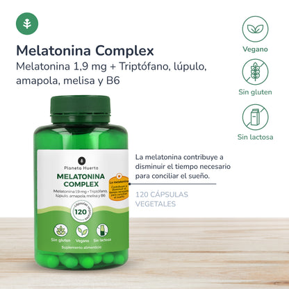Pack 2x Melatonina complex Planeta Huerto 120 caps