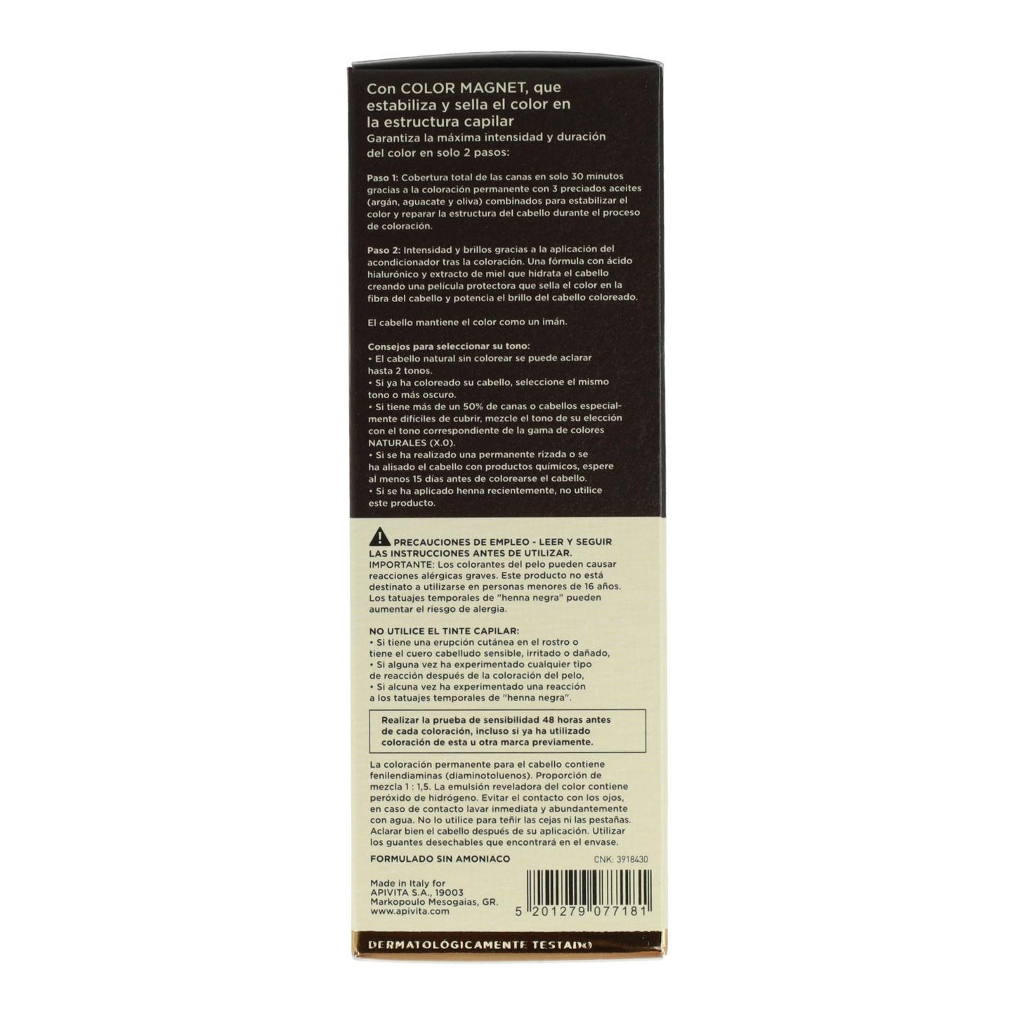 Tinte My Color Elixir N8.38 Apivita
