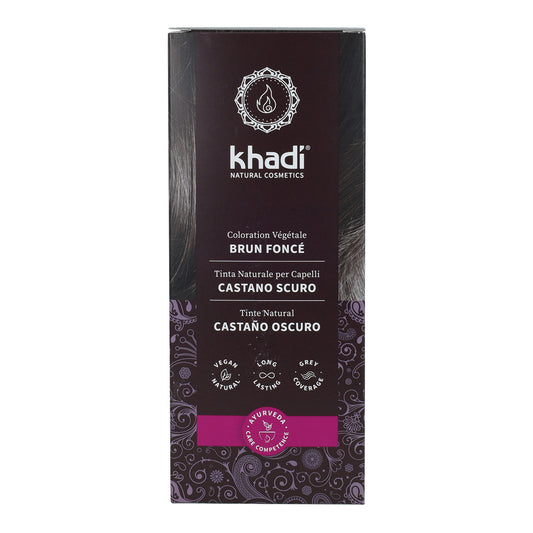 Tinte natural castaño oscuro Khadi