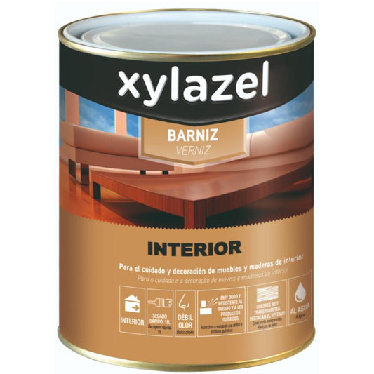 Barniz interior al agua 750 ml Xylazel Brillante Cerezo