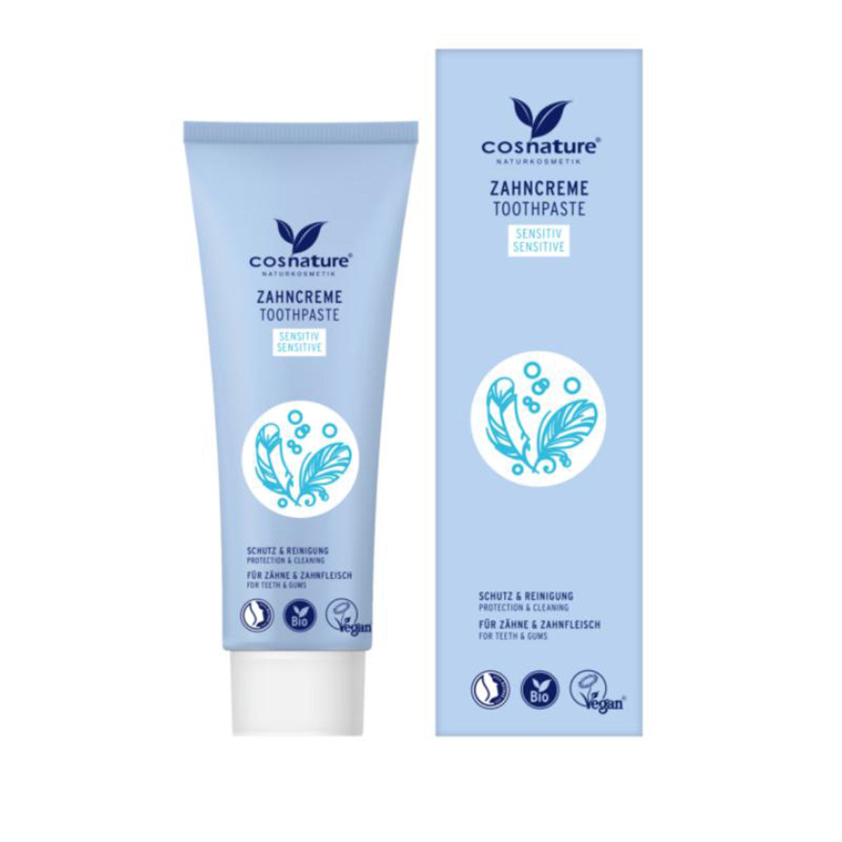 Pasta de Dientes con Flúor Sentiive, Cosnature, 75 ml