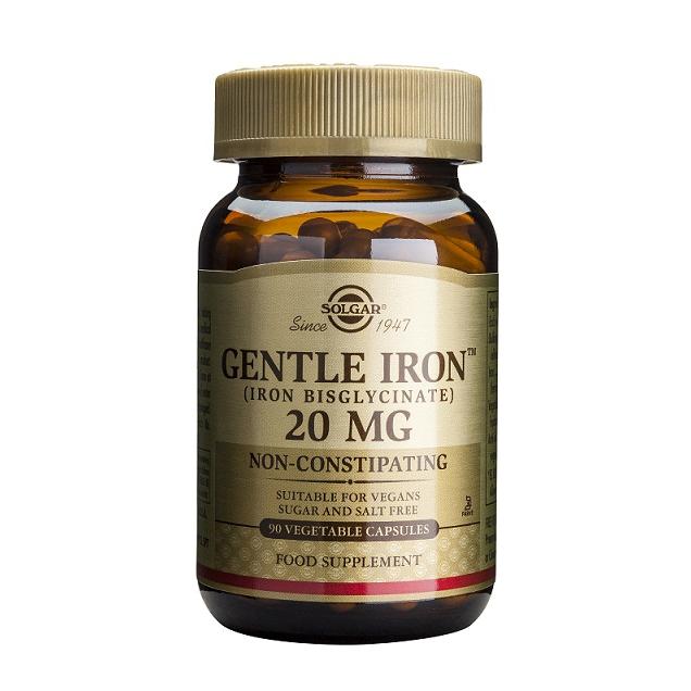Hierro Gentle 90 Cápsulas vegetales Solgar