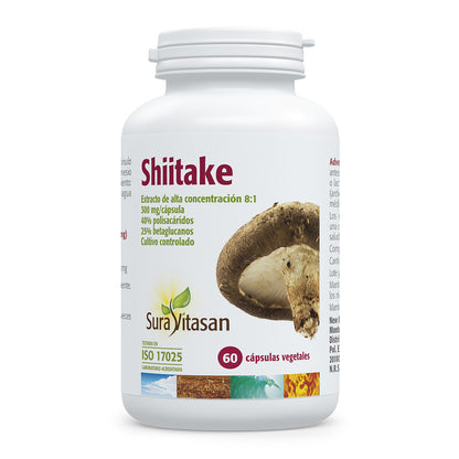 Shiitake, Sura Vitasan, 60 cápsulas