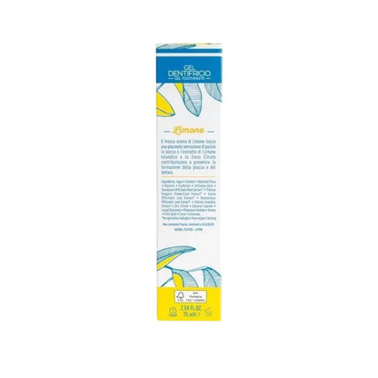 Pasta de dientes natural de limón 75 ml Ecologico Certificado Officina Naturae