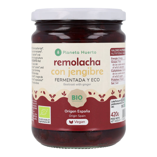 Remolacha fermentada con jengibre Eco Planeta Huerto 420 g
