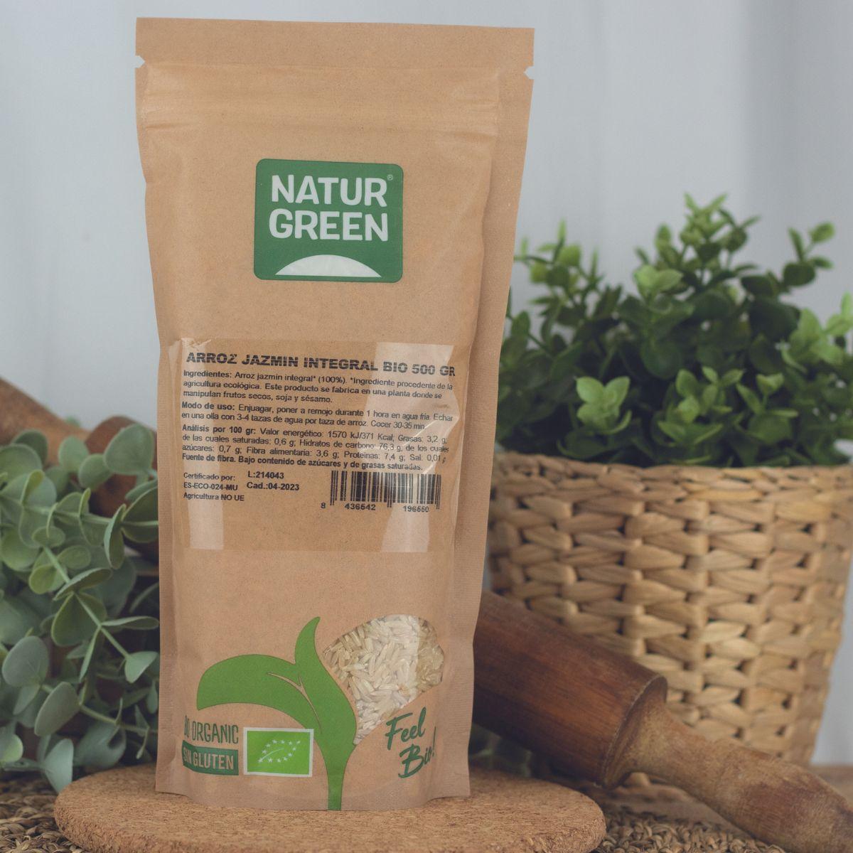 Arroz Jazmín Integral Bio Naturgreen 500 g