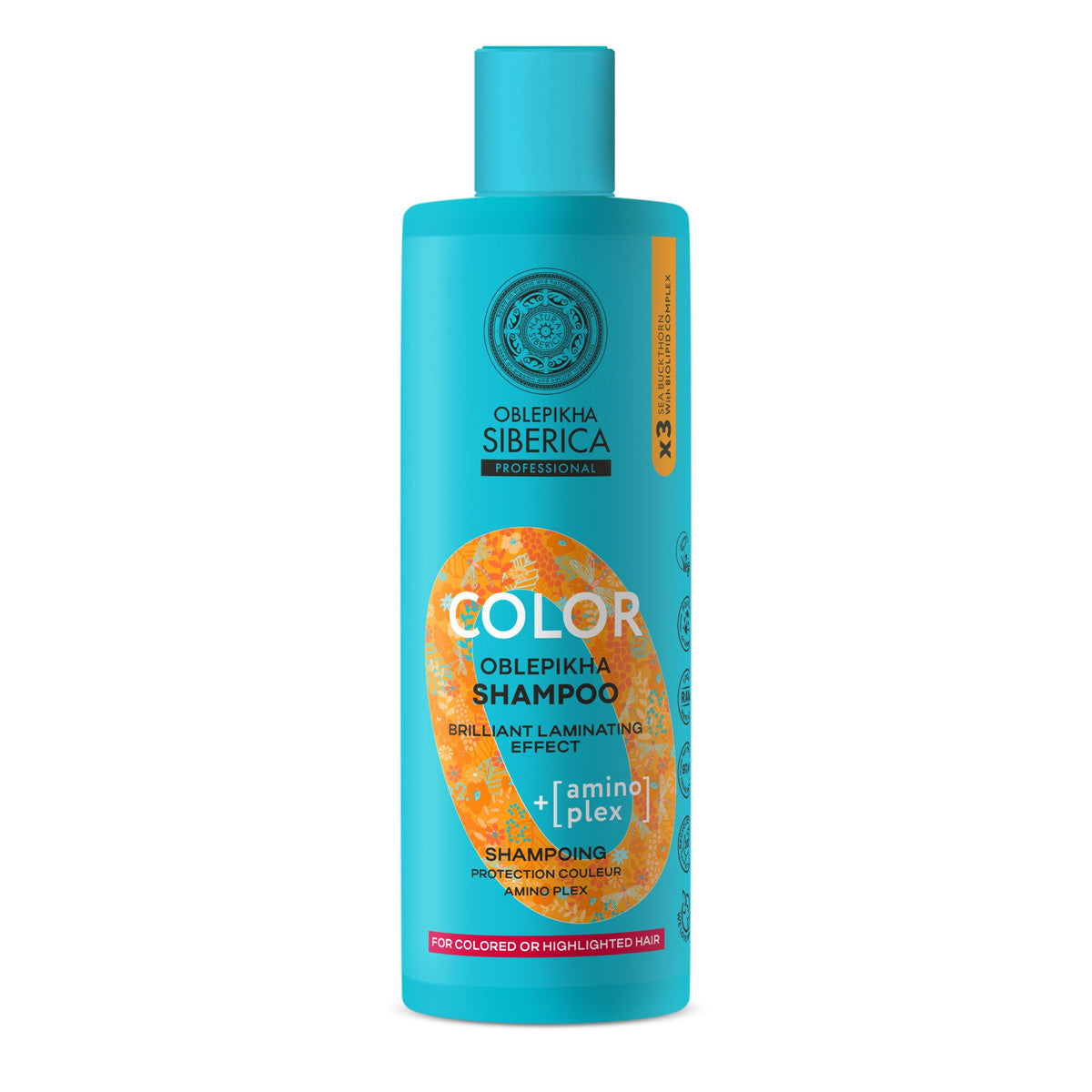 Champú amino plex protector del color, Natura siberica, 400 ml