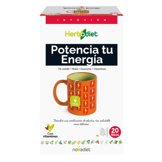 HERBODIET Potencia tu *energía* Novadiet 20 filtros