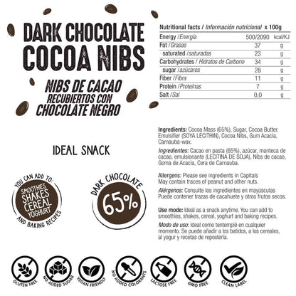 NIBS BAÑADOS EN CHOCOLATE: (1 kg) XXL Pack