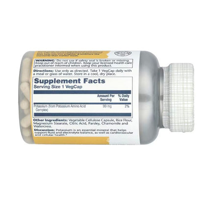BIG POTASSIUM 99 MG, Solaray, 200 cápsulas veganas