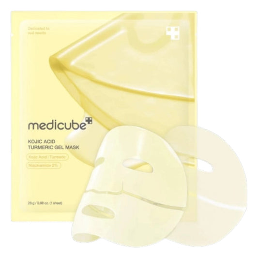 4x Mascarilla facial Kojic Acid Turmeric Brightening Gel Mask Medicube 28 g