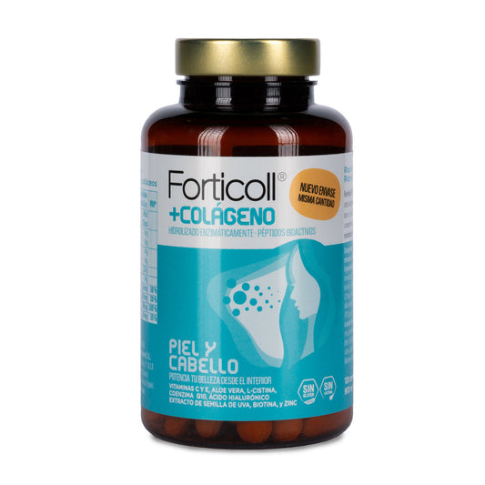 Colágeno Bioactivo Piel y Cabello Forticoll, 120 comprimidos