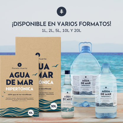 Agua De Mar Hipertónica Planeta Huerto 20 L
