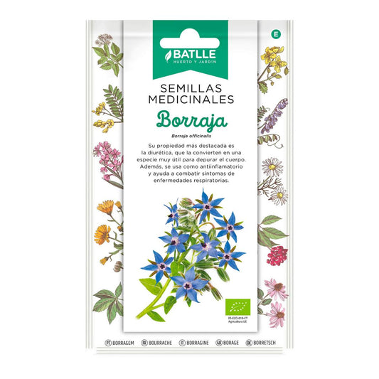 Semillas medicinales ecológicas de de Borraja officinalis Batlle