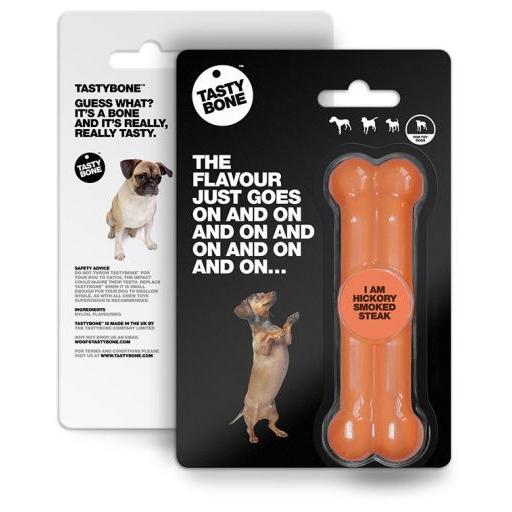 Tasty Bone mordedor para  perro sabor Filete Ahumado  Nueces
