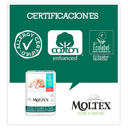 PROMO ESPECIAL Pants Moltex Pure & Nature T5 (9-14 kg), 40 Uds