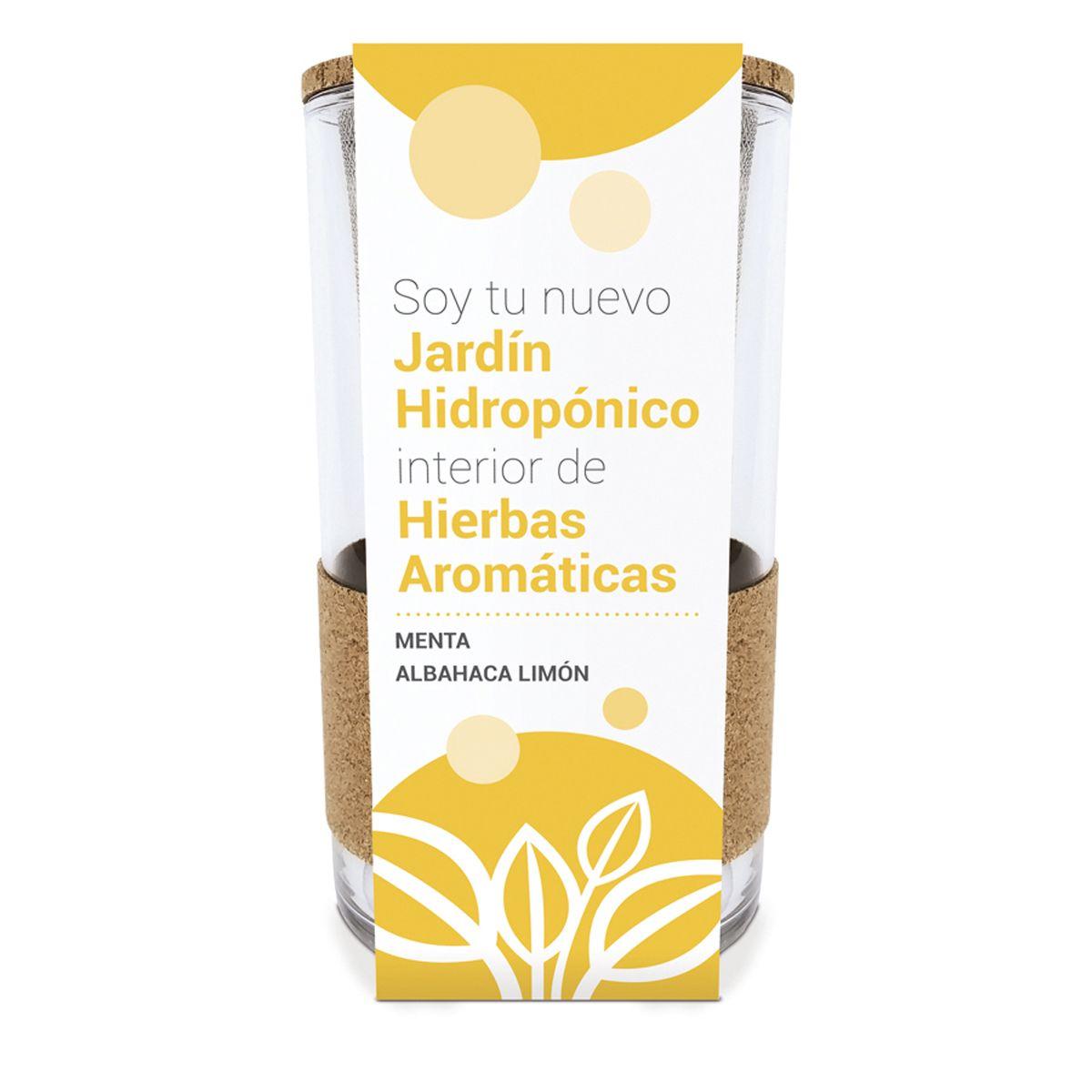 Cultivo hidropónico  menta - albahaca limón