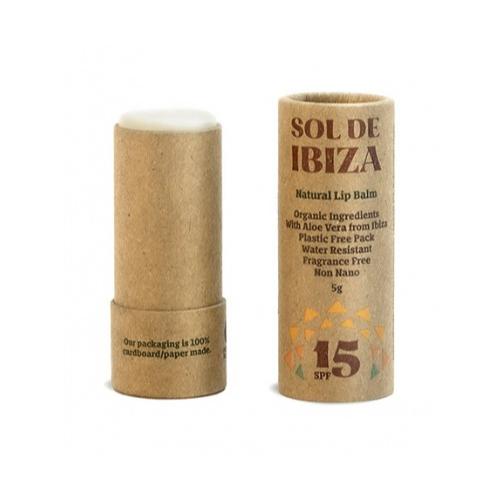 Bálsamo labial SPF15 sin plástico Sol de Ibiza 5 g