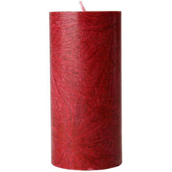 Vela pilar roja 6,4 cm x 13,5 cm - La Rueda Natural