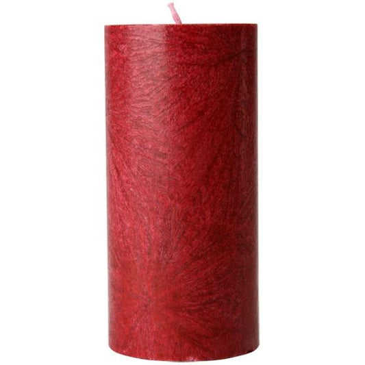 Vela pilar roja 6,4 cm x 13,5 cm - La Rueda Natural