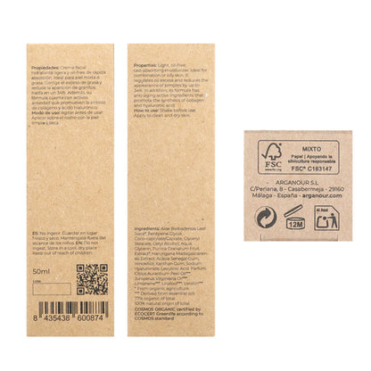 Crema facial para piel mixta/grasa 50ml Arganour
