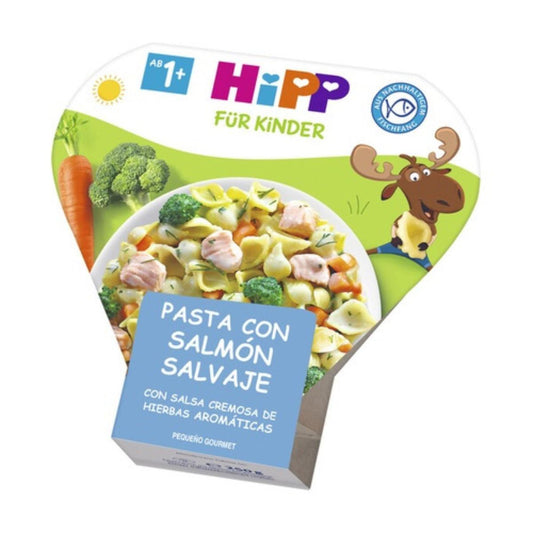 Pasta con salmón y salsa de hierbas aromáticas  HIPP 250 g.