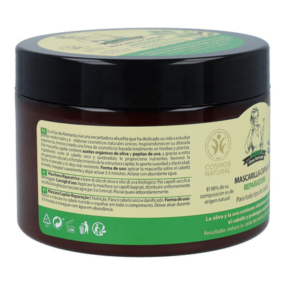 Mascarilla capilar reparación y nutrición cabellos secos y dañados, Oma gertrude, 300 ml