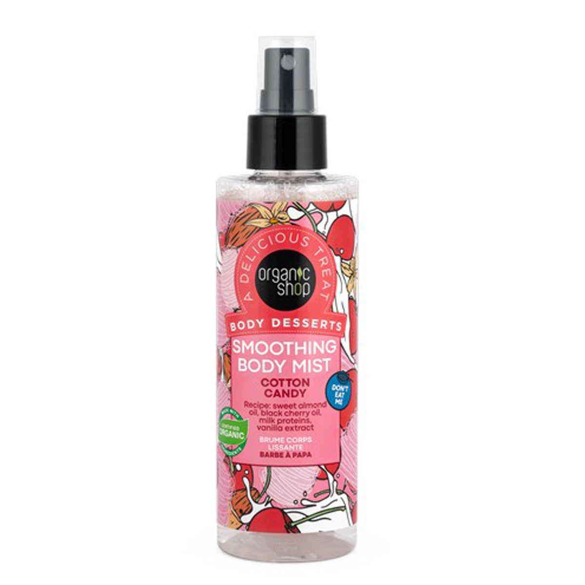 Mist corporal ''Algodon de azucar'', Organic Shop, 200 ml