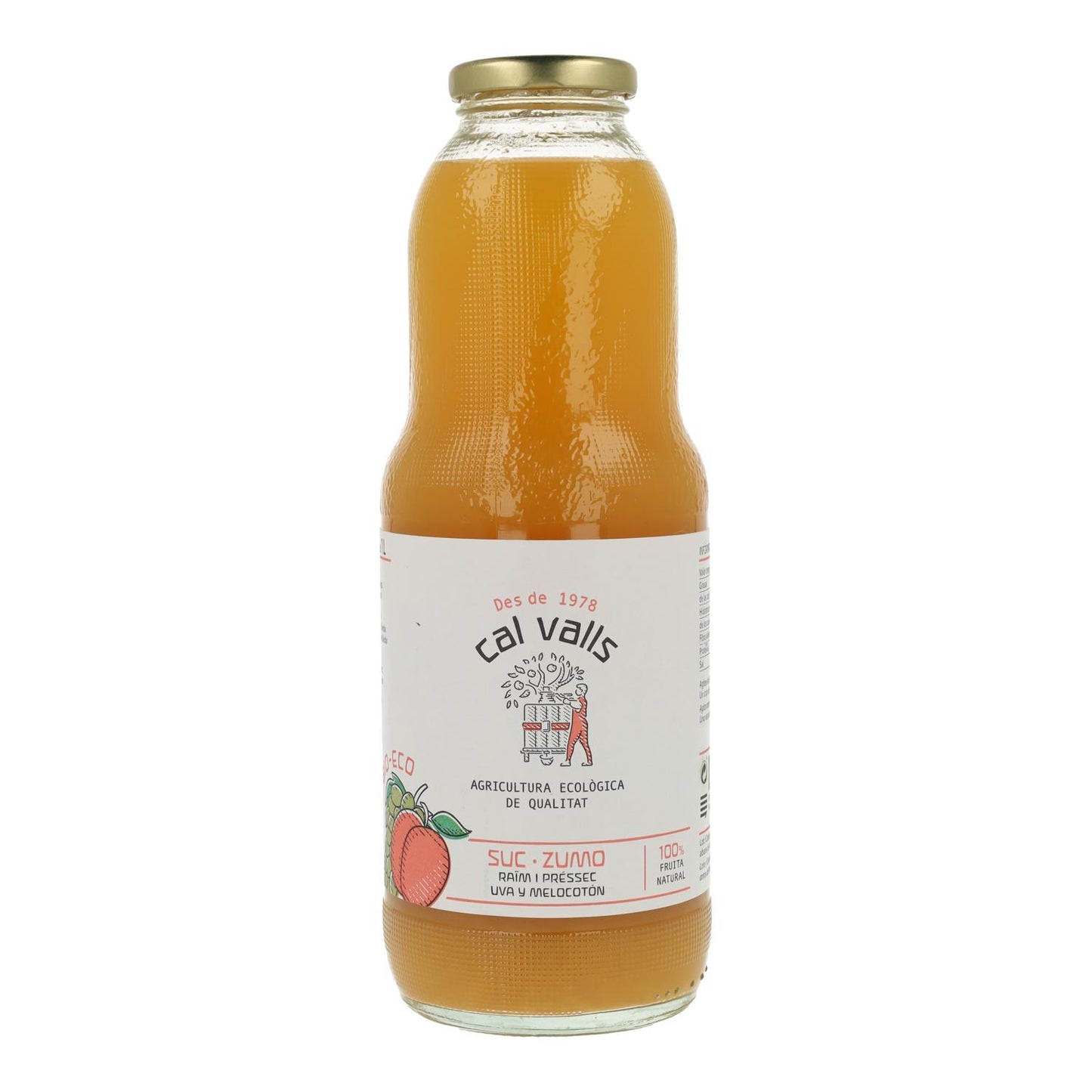 Zumo de Melocotón y Uva ECO Cal Valls