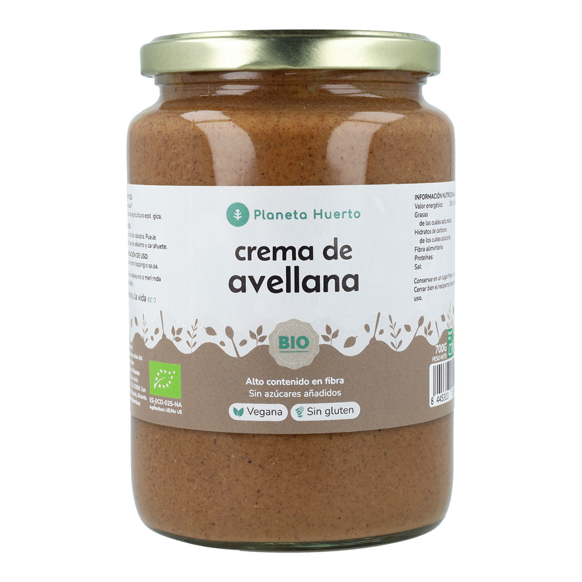 Crema de Avellanas ECO Planeta Huerto 350gr