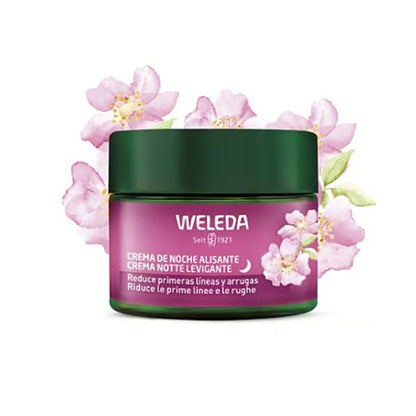 Crema de Noche Alisante de Rosa Mosqueta y Té Blanco, Weleda, 40ml