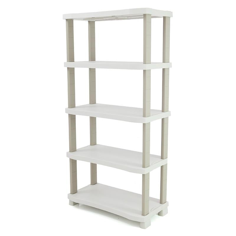 Estantería 90 cm con 5 estantes Space Saver Plastiken Beige