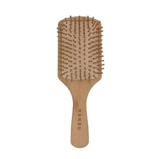 Cepillo Cuadrado para el cabello de bambú y caucho natural Banbu