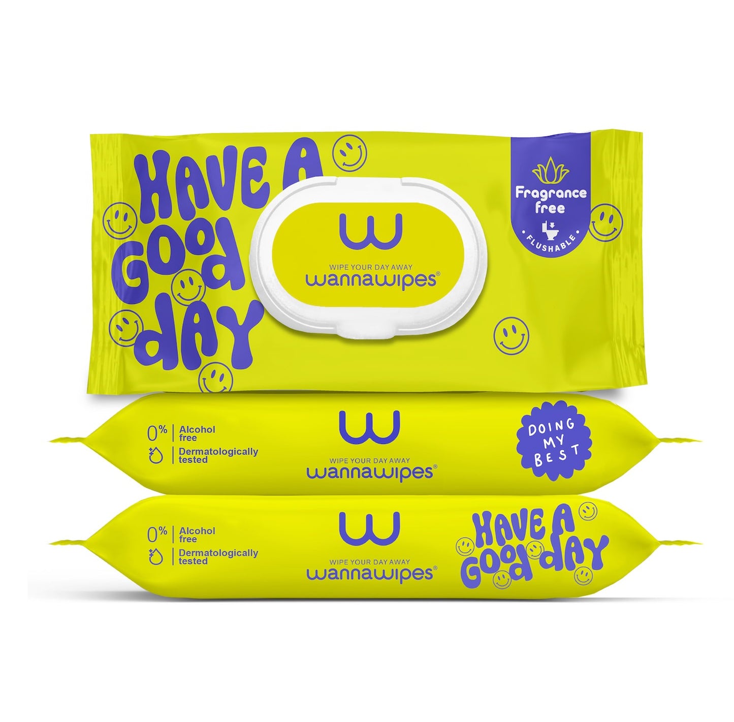 Toallitas para bebés Desechables WC Sin Fragancia Wannawipes 48uds