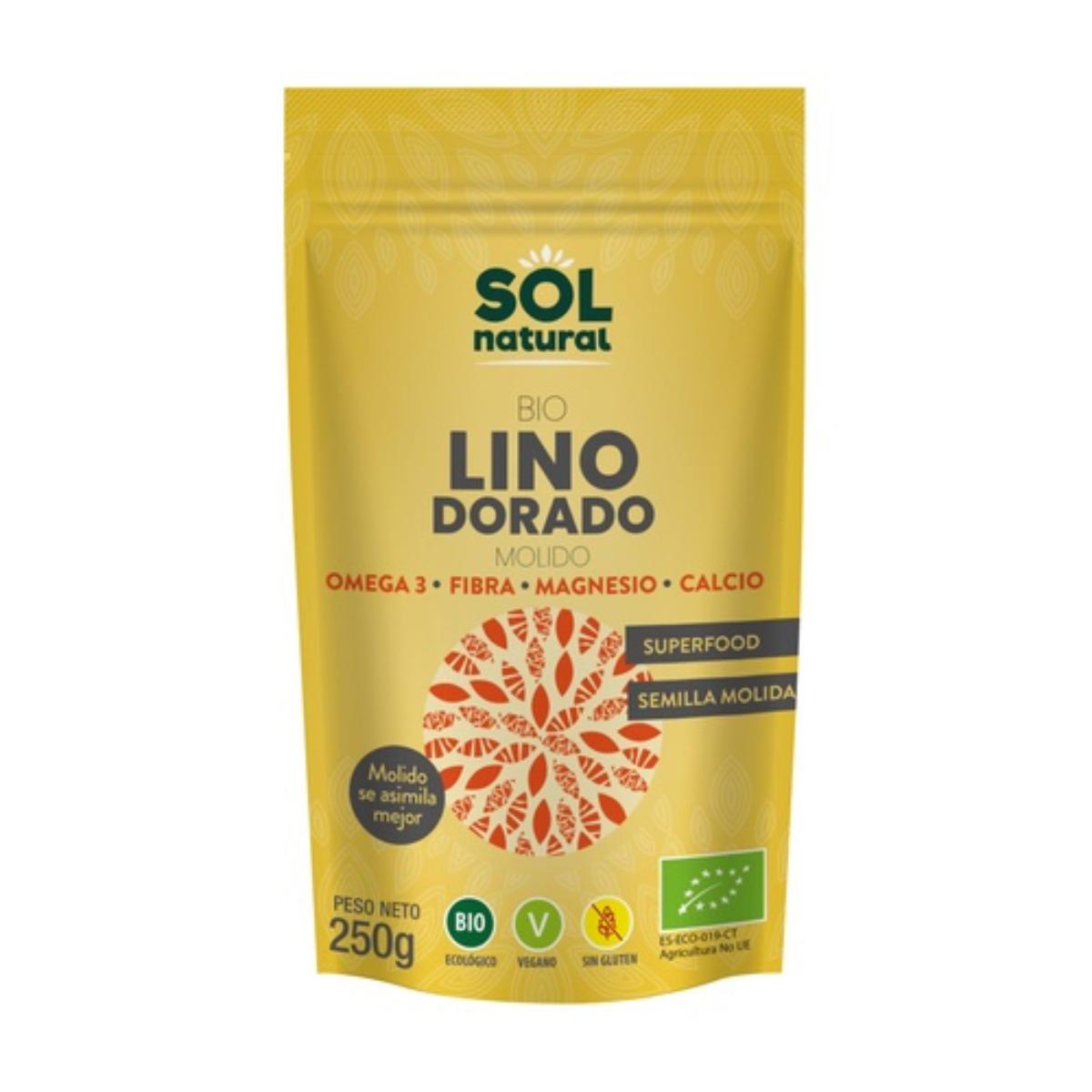 Semillas de Lino Dorado triturado Sol Natural 250g