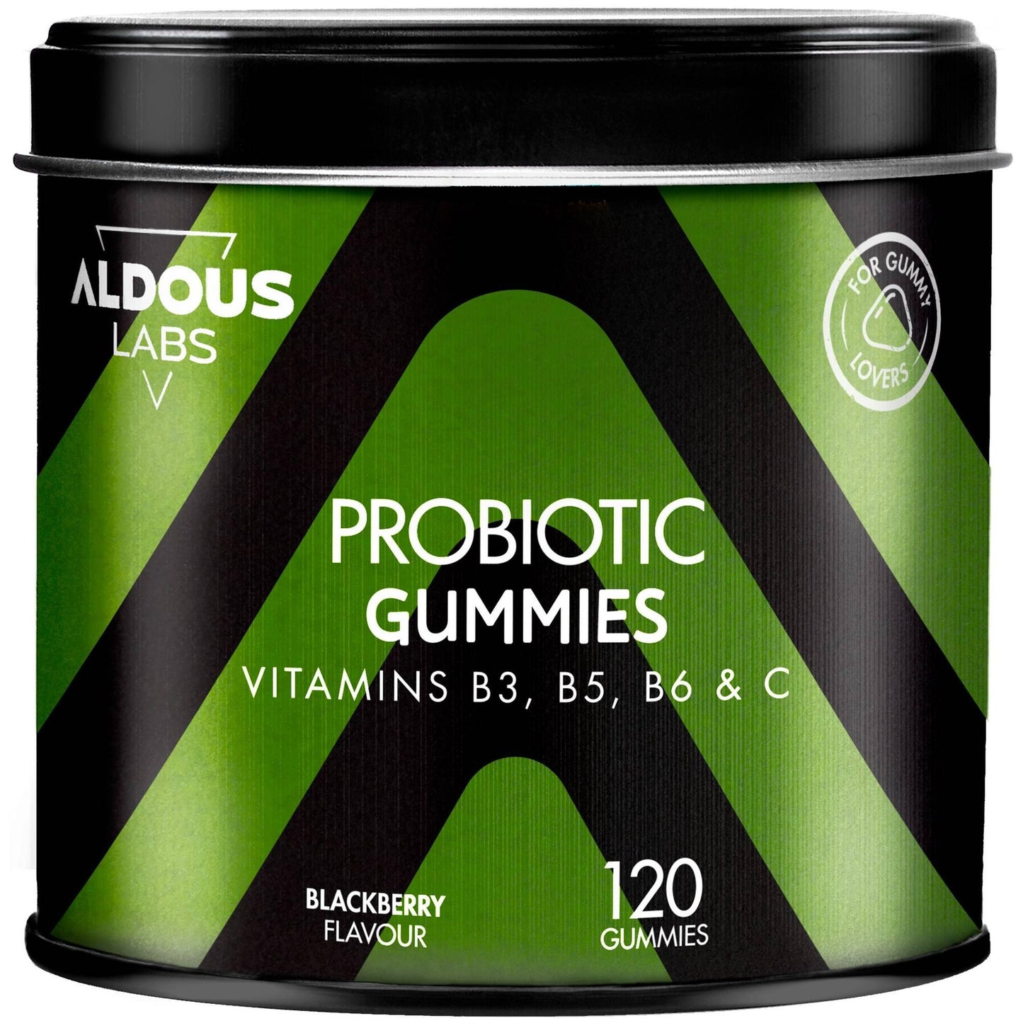 Probióticos con vitaminas en gominolas sabor mora Aldous Bio 120 gominolas
